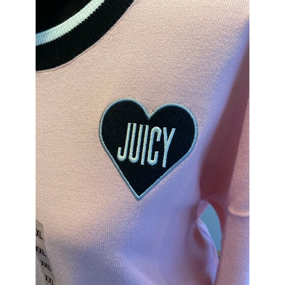 NEW Juicy Couture Sweater Size XXL 2X
Cropped Pullover Crewneck Pale Soft
Pink - Picture 4 of 12